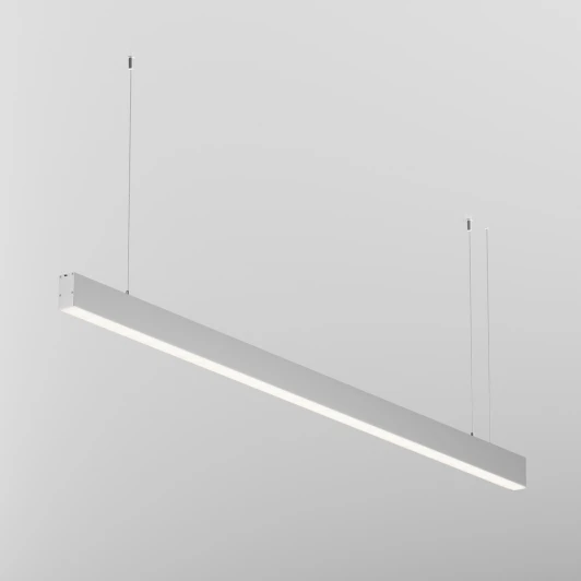 LL312038 Подвесной светильник линейный светодиодный Maytoni Technical LL312038 4000K 35x67 серебро 1,5 м
