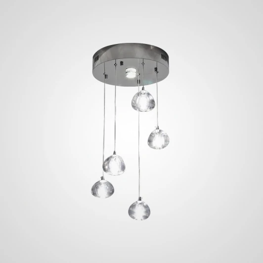 METEORA01 Подвесной светильник (люстра) Meteora 5 ImperiumLoft Meteora01 (178389-26) (220V, на проводе, шарики)