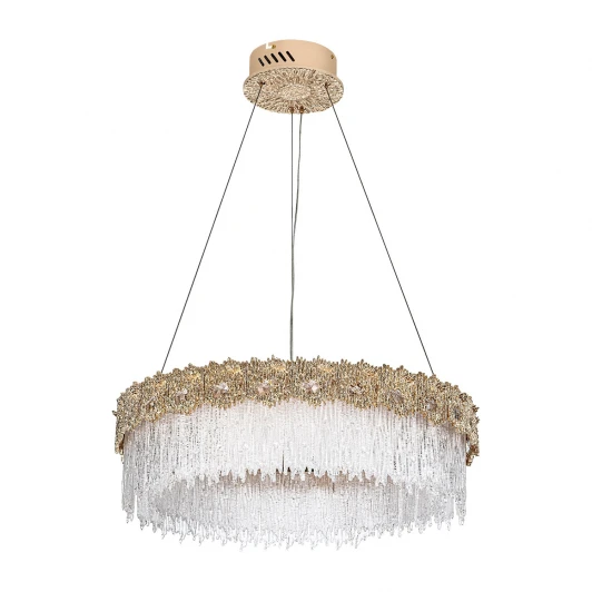 ML.6028.600 GD Подвесная люстра светодиодная хрустальная Modelux MODELUX ML.6028.600 GD