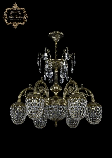31.13.6.KR175SP.175IT.GB.Sp Подвесная люстра с хрустальными подвесками Art Classic 31.13 31.13.6.KR175SP.175IT.GB.Sp
