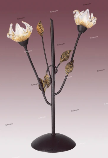 TX-0105/2 brown with satin gold Интерьерная настольная лампа N-Light TX-0105 TX-0105/2 brown with satin gold