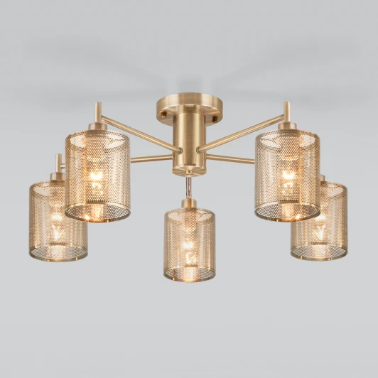 70109/5 античная бронза Потолочная люстра Eurosvet Tela 70109/5 античная бронза