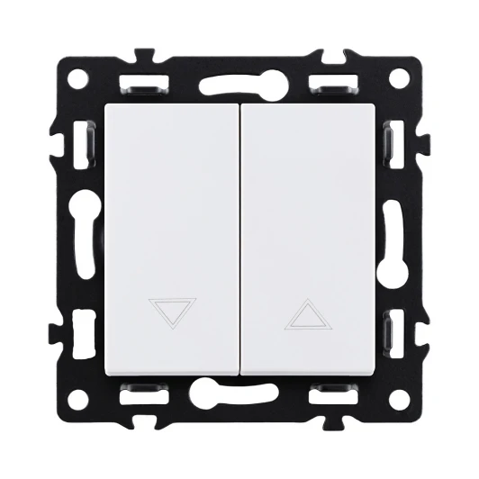 AS-013WH Механизм управления жалюзи 2-клавишный белый Kollinger Asthetik AS-013WH
