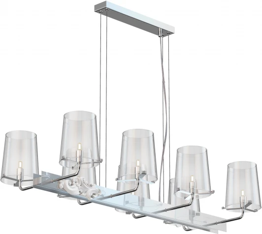 MOD040PL-08CH Подвесная люстра Maytoni Landmark MOD040PL-08CH (220V, на тросе)