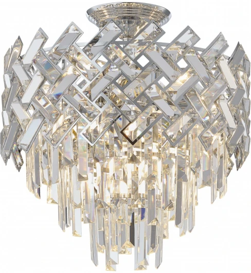 378019/6/50/390 CR Потолочная люстра хрустальная на штанге Arte Milano Sorrento-8019 378019/6/50/390 CR (220V)