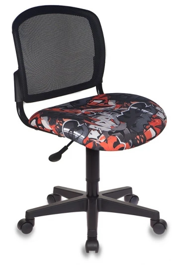 CH-296NX/GRAFFITY Кресло детское Бюрократ CH-296NX черный сиденье черный граффити крестовина пластик