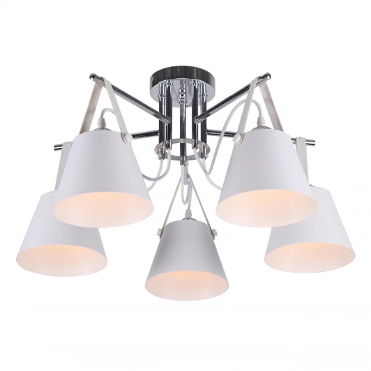 MD.1190-5-S CH+WH Потолочная люстра Imex MD.1190-5-S CH+WH