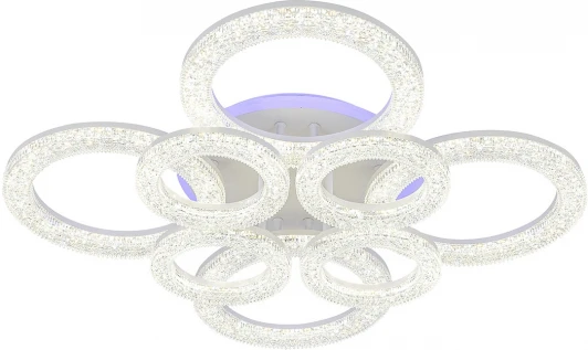 10296/8LED BL Потолочная люстра светодиодная Escada Alunit 10296/8LED BL 110Вт, с ПДУ, металл/акрил, белый/прозрачный (220V)