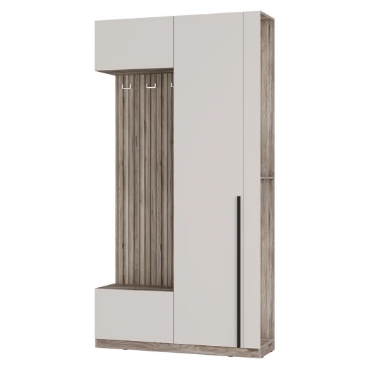 00-00166296 Прихожая БТС Урбан ПР-01, Дуб смоки, Кашемир