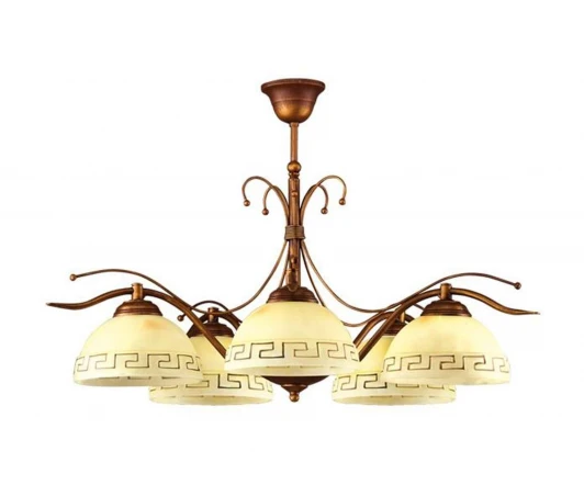 065/5 B+M Потолочная люстра Lampex Greka 065/5 B+M