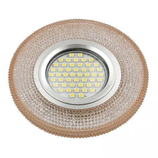 DLS-L142 GU5.3 GLASSY/LIGHT TEA Встраиваемый точечный светильник Fametto Luciole DLS-L142 GU5.3 GLASSY/LIGHT TEA (220V, круглые)