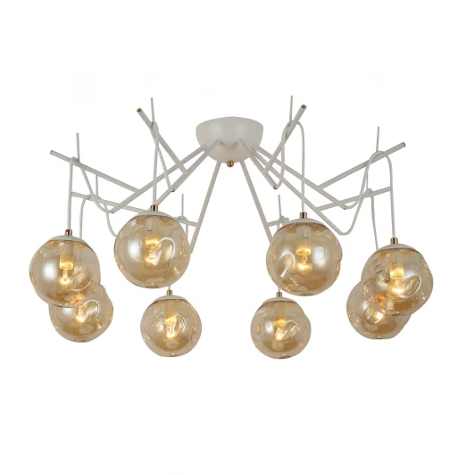 SLE110202-08 Потолочная люстра Evoluce Calletta SLE110202-08 (220V, шарики, молекулы)