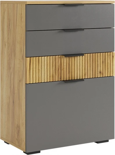 MPR-027.2564 Бери Комод, цвет дуб крафт золотой/графит Mebelson (арт.MPR-027.2564)