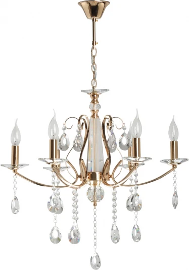 683014606 Подвесная люстра De City Свеча 683014606 (220V, хрусталь, подвески, на цепи, подсвечник, свеча)