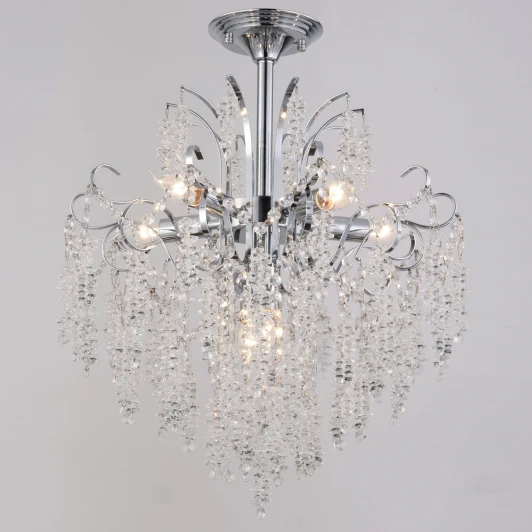 90324-0.3-07 CR Потолочная люстра хрустальная на штанге Reluce 90324-0.3-07 CR (220V)