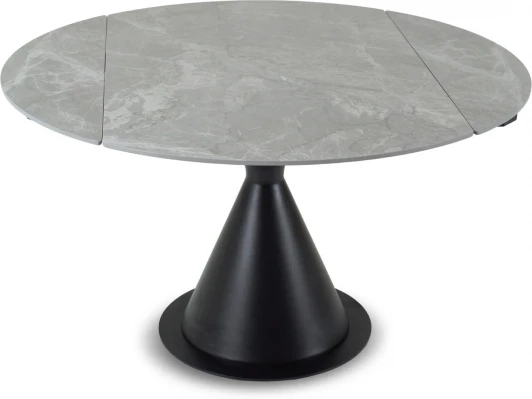 926808 Раскладной обеденный стол Pion ОГОГО Обстановочка! (Керамика/Серый,Черный) арт.926808