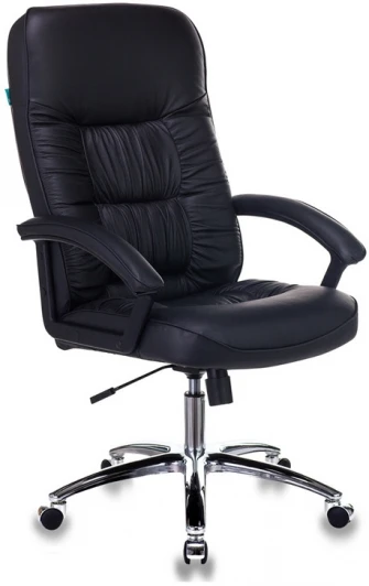 T-9908AXSN-AB Кресло руководителя Бюрократ T-9908AXSN-AB черный кожа крестовина металл хром