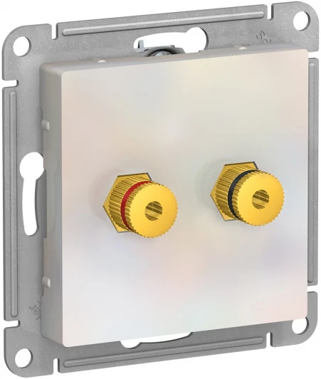 ATN000487 Акустическая розетка встраиваемая двойная (жемчужный) Systeme Electric AtlasDesign ATN000487