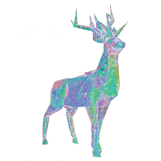 ULD-R501 220V DEER Светильник декоративный «Олень». 500 светодиодов, белый свет, цвет корпуса радужный Uniel ULD-R501 220V DEER