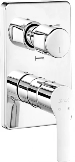 102167306EX-K Смеситель E.C.A. Luna 102167306EX-K для ванны с душем, хром