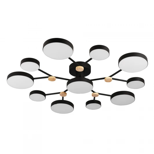 L3201-960 BK Потолочная люстра светодиодная с пультом с регулировкой цветовой температуры LED4U LED4U L3201-960 BK