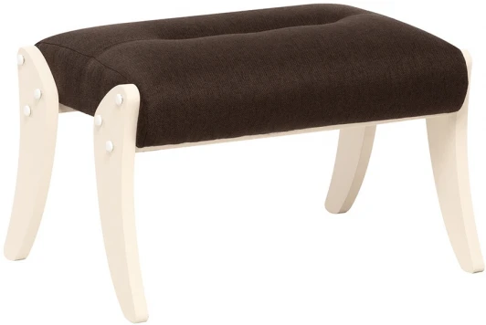 4687204634130 Пуф Leset Дэми (Фанера,Рогожка/Слоновая кость) арт.4687204634130