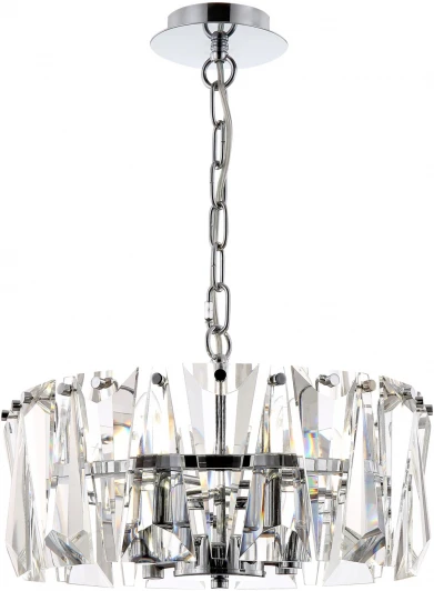 MOD043PL-04CH Подвесная люстра Maytoni Puntes MOD043PL-04CH (220V, хрусталь, на цепи, круглые)