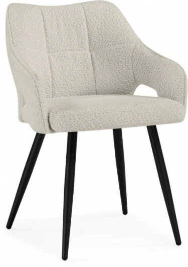 15844 Стул на металлокаркасе Woodville Hera beige / black арт.15844