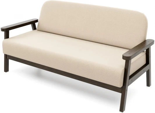 21950 Диван Arsko прямой Флори М венге велюр бежевый