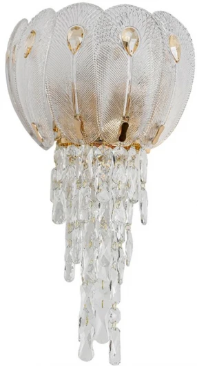 5048/4W Бра Odeon Light Paroti 5048/4W 519 золото/прозрачный/янтарный/металл/хрусталь/стекло G9 4*40W