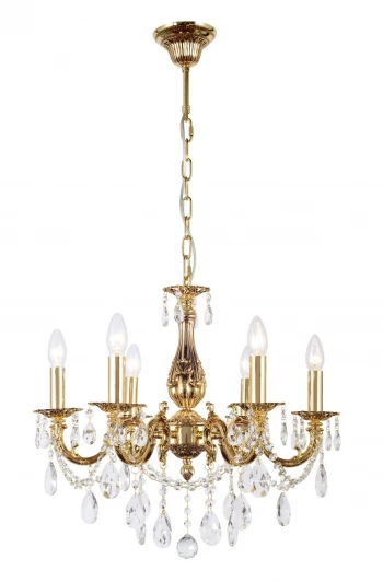 Lauria E 1.1.6.600 CG Подвесная люстра с хрустальными подвесками Dio D'Arte Lauria Lauria E 1.1.6.600 CG подсвечник