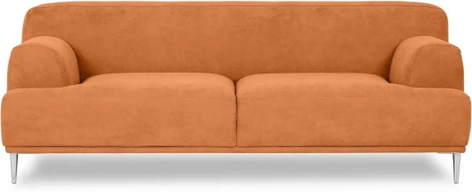 604119 Диван Portofino 2-х местный ОГОГО (арт.604119), (Рогожка/Оранжевый)