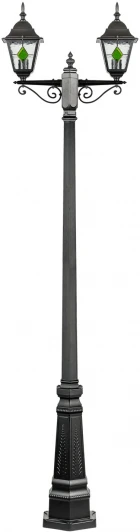 79909MAlgG 029 Bl Наземный фонарь IP44 Oasis Light QUADRO M lead GLASS 79909MAlgG 029 Bl (220V, фонарь)