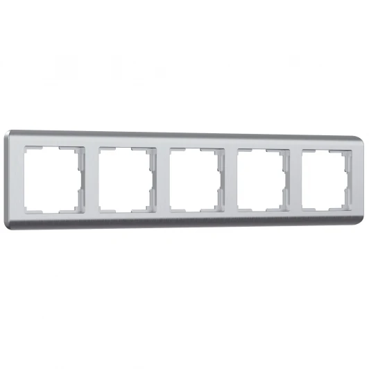 W0052106 Рамка на 5 постов Stream (серебряный) Werkel W0052106 (a051272)