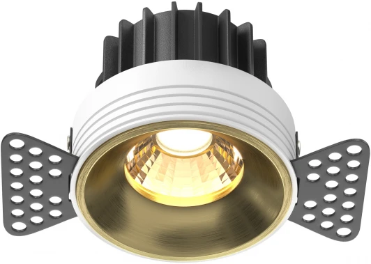 DL058-12W3K-TRS-BS Встраиваемый светильник под гипсокартон Maytoni Round DL058-12W3K-TRS-BS (LED, 220V, круглые)