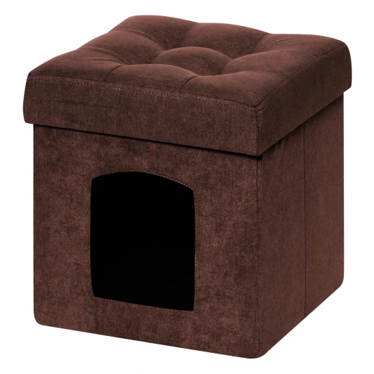 13402 Пуфик Dreambag складной Для Животных Коричневый Велюр 13402