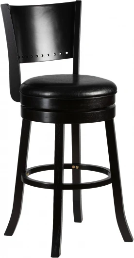 4292-LMU TONY COUNTER, цвет сиденья черный, цвет дерева капучино Вращающийся полубарный стул DOBRIN TONY COUNTER (капучино, черный)