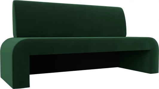 126082 Диван кухонный прямой Кармен (Зеленый/Велюр) Лига Диванов арт.126082