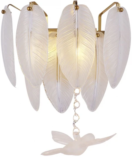 3054-2W Настенный светильник Favourite Philomela 3054-2W (220V, листья, птички)