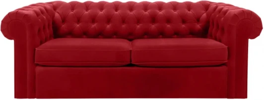 344562 Диван Chesterfield ОГОГО (арт.344562), (Ткань/Бордовый)