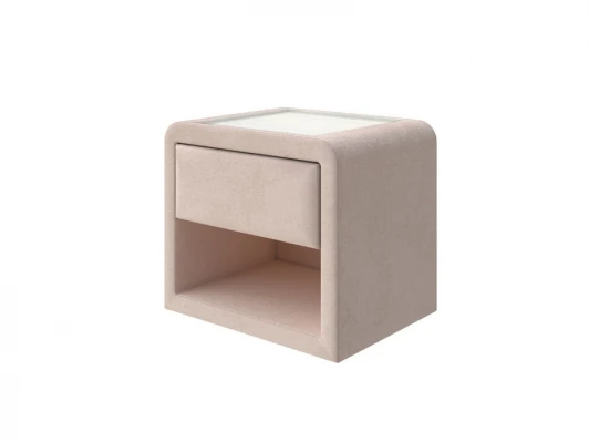 2031693 Тумба Cube (Ткань: Велюр Teddy Тауп) PROxSON 52x41 2031693