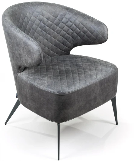 2000000000244 Кресло Richard, замша серый Top Concept RICHARD 2000000000244