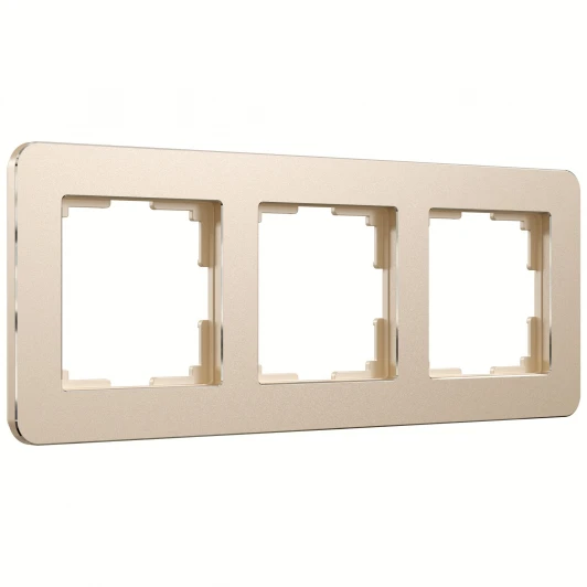 W0032611 Рамка на 3 поста Platinum (шампань) Werkel W0032611 (a059217)