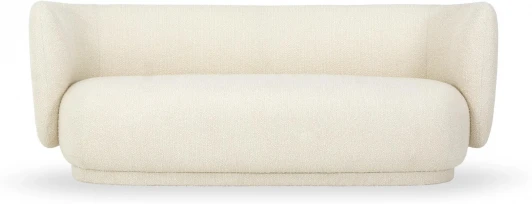 786663 Диван Lucca ОГОГО (арт.786663), (Ткань,Рогожка,Букле/Белый)