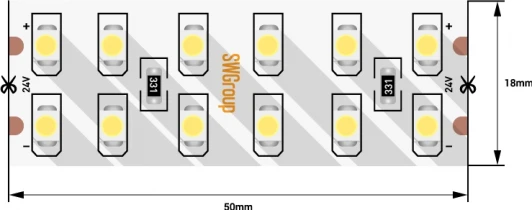 SWG3240-24-19.2-W Светодиодная лента SWG SWG3240-24-19.2-W