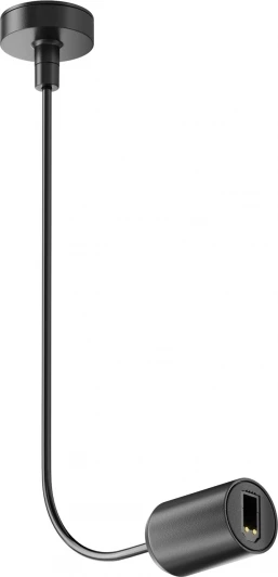 TRA154C-SB1-B Ввод питания боковой Flarity черный Maytoni Accessories for tracks Flarity TRA154C-SB1-B (24V)