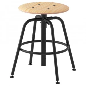 603.636.58 КУЛЛАБЕРГ Табурет, сосна, черный