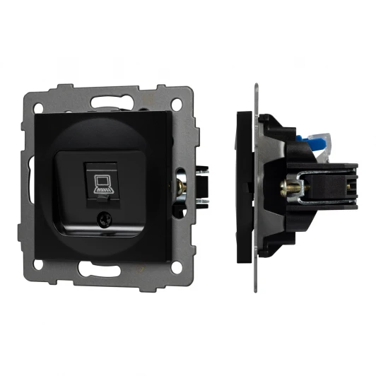 049847 Механизм компьютерной розетки SCT-MPC1-PL-BK-V (RJ-45, CAT6) (Arlight) 049847