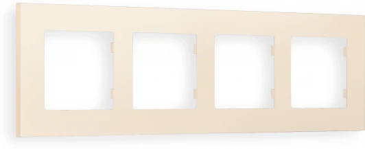 AF250334 Рамка Ambrella Volt ALFA Qubi (Бежевый матовый) 4-ая AF250334