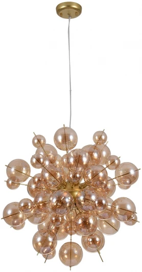 A8313SP-9GO Подвесная люстра Arte Lamp Molecule A8313SP-9GO (220V, на тросе, шарики, молекулы)